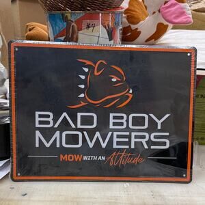 Bad Boy Mowers Metal Garage Sign like Harley
